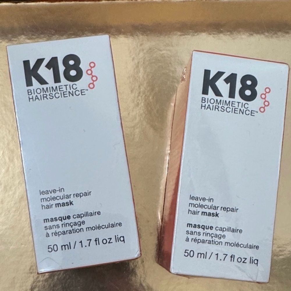 K18 Biomimetic Hairscience Leave-In Molecular Repair Hair Mask - (Pack of Two)